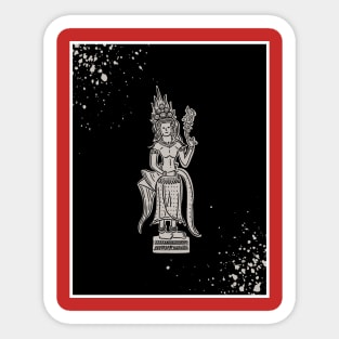 Apsara temple carving design Sticker